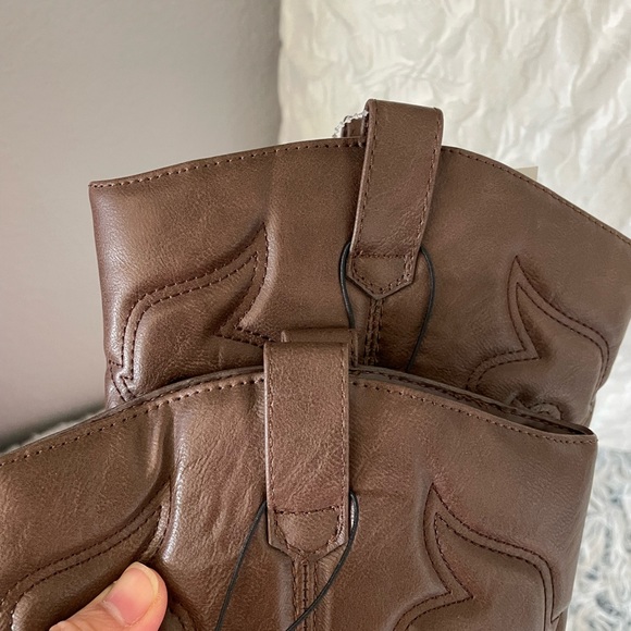 Womens SODA Mid-calf Western Boots - Picture 8 of 9